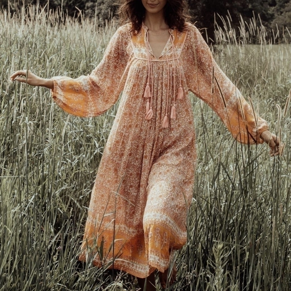 Nwt Alakai | Luna Dress In Sunset